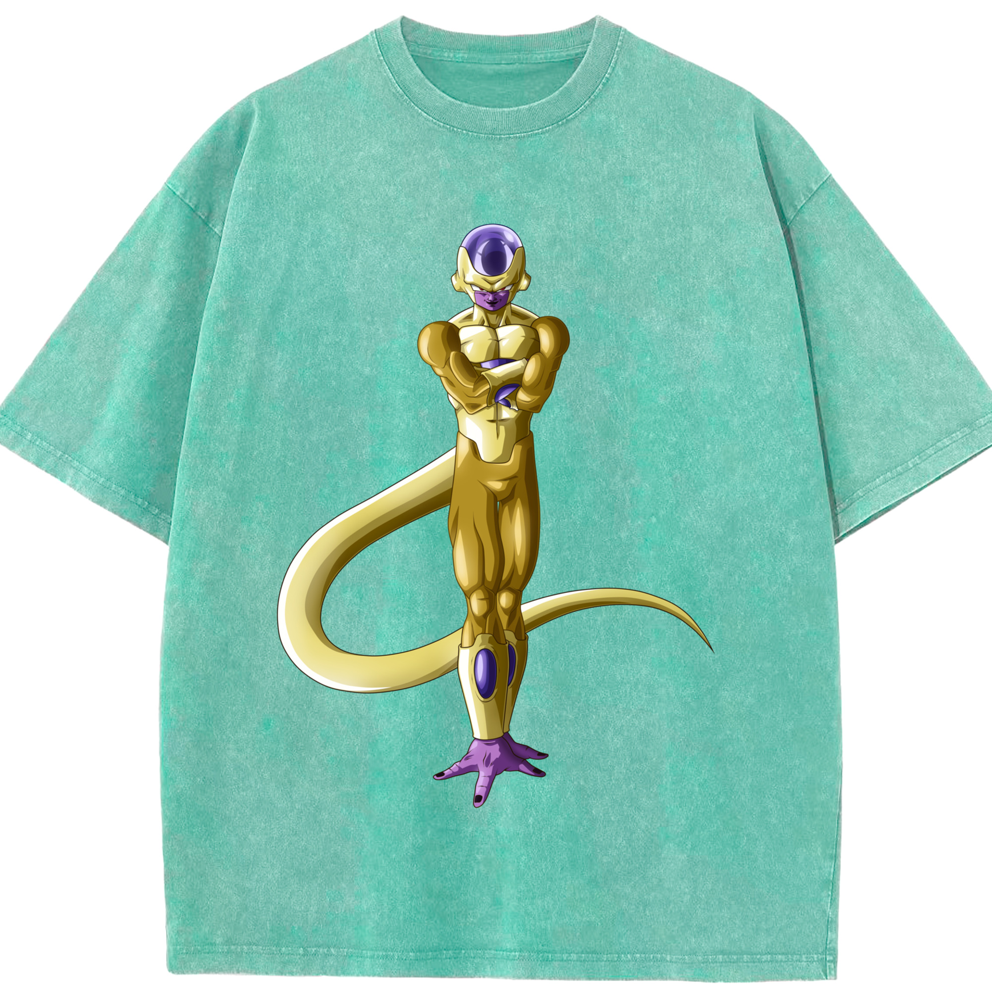 （画像用） ドラゴンボール フリーザ DRAGON BALL Frieza 綿100% ヴィンテージ風 半袖Tシャツ（フロントプリント）